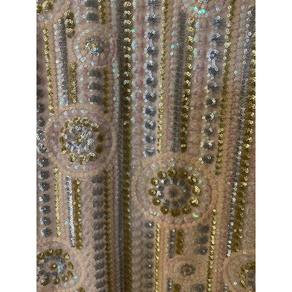 ASOS Sequin Scuba Sheath Dress 8 Stretch Party Wedding Cruise Washable - Picture 2 of 11